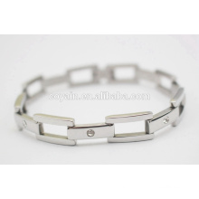 Art- und Weisekristallrhinestone-Edelstahl-Luxuxarmband für Frauen